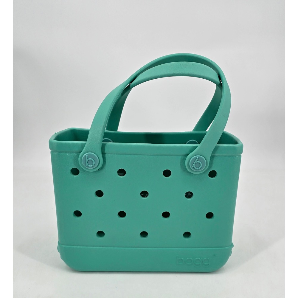 Bogg Bag Bitty Bogg Cabana Boy Aqua Teal Small Beach Pool Tote